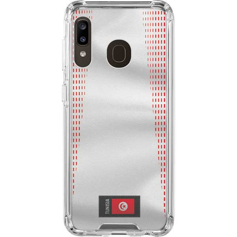 Tunisia Soccer Flag Galaxy A30 Clear Case